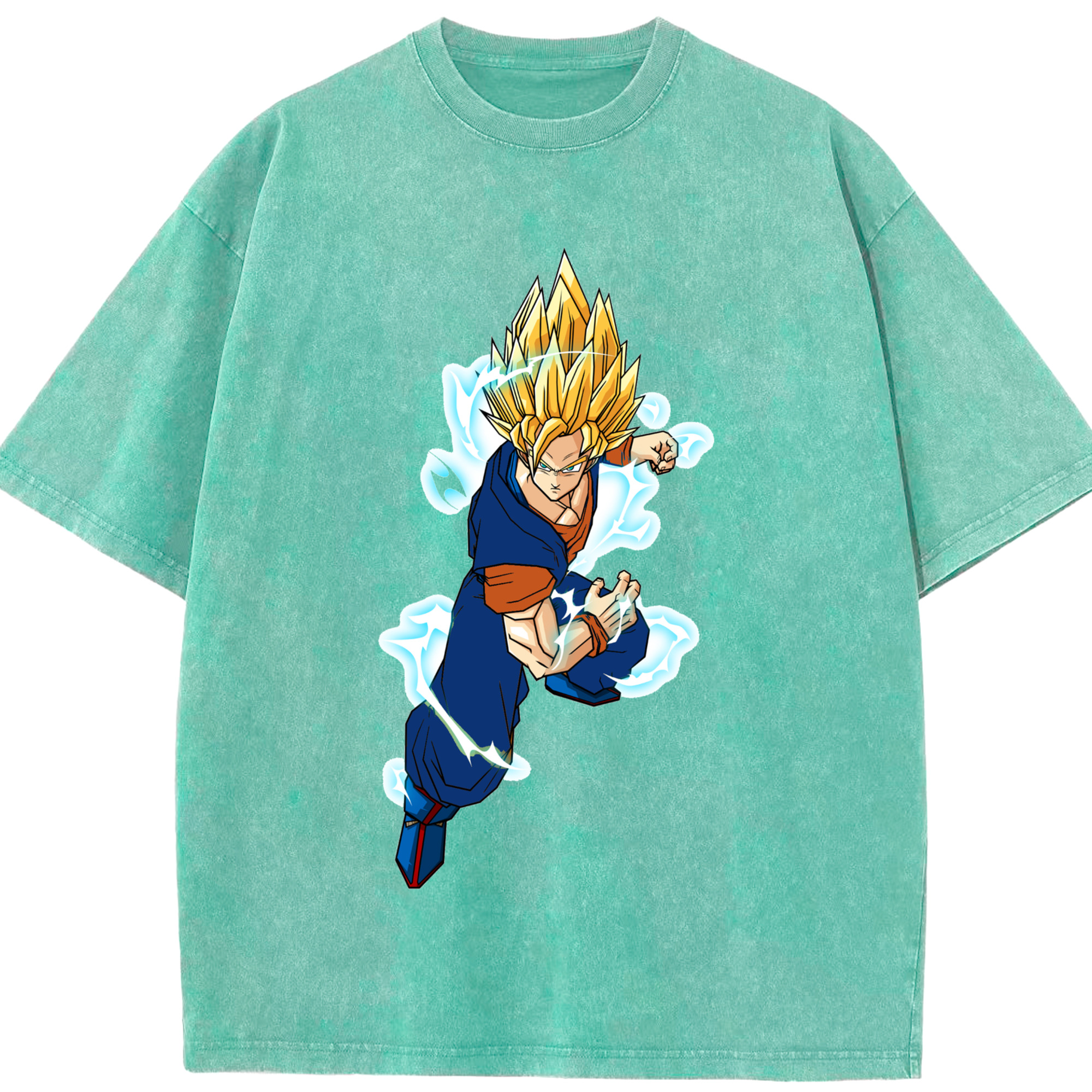 （画像用） ドラゴンボール 孫 悟飯（そんごはん）DRAGON BALL Son Gohan 綿100% ヴィンテージ風 半袖Tシャツ（フロントプリント）
